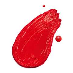 Red lipstick swatch on a white background