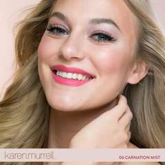 Pink lipstick on a model 