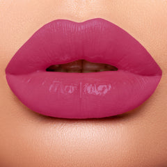 07 Fuchsia Shock - Natural Pink Lipstick on lips 
