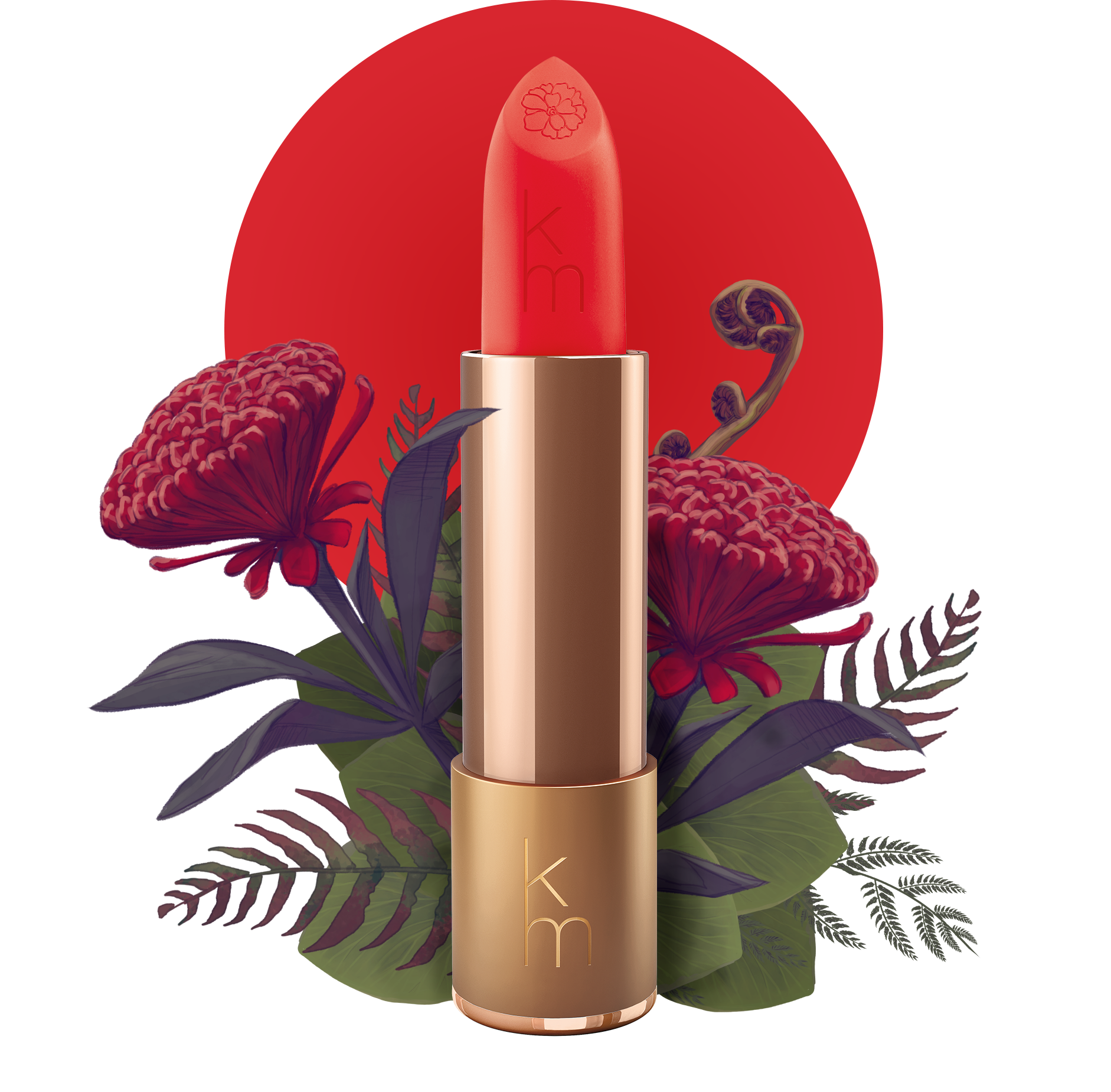 Best selling red lipstick 12 Rymba Rhythm - Natural Lipstick