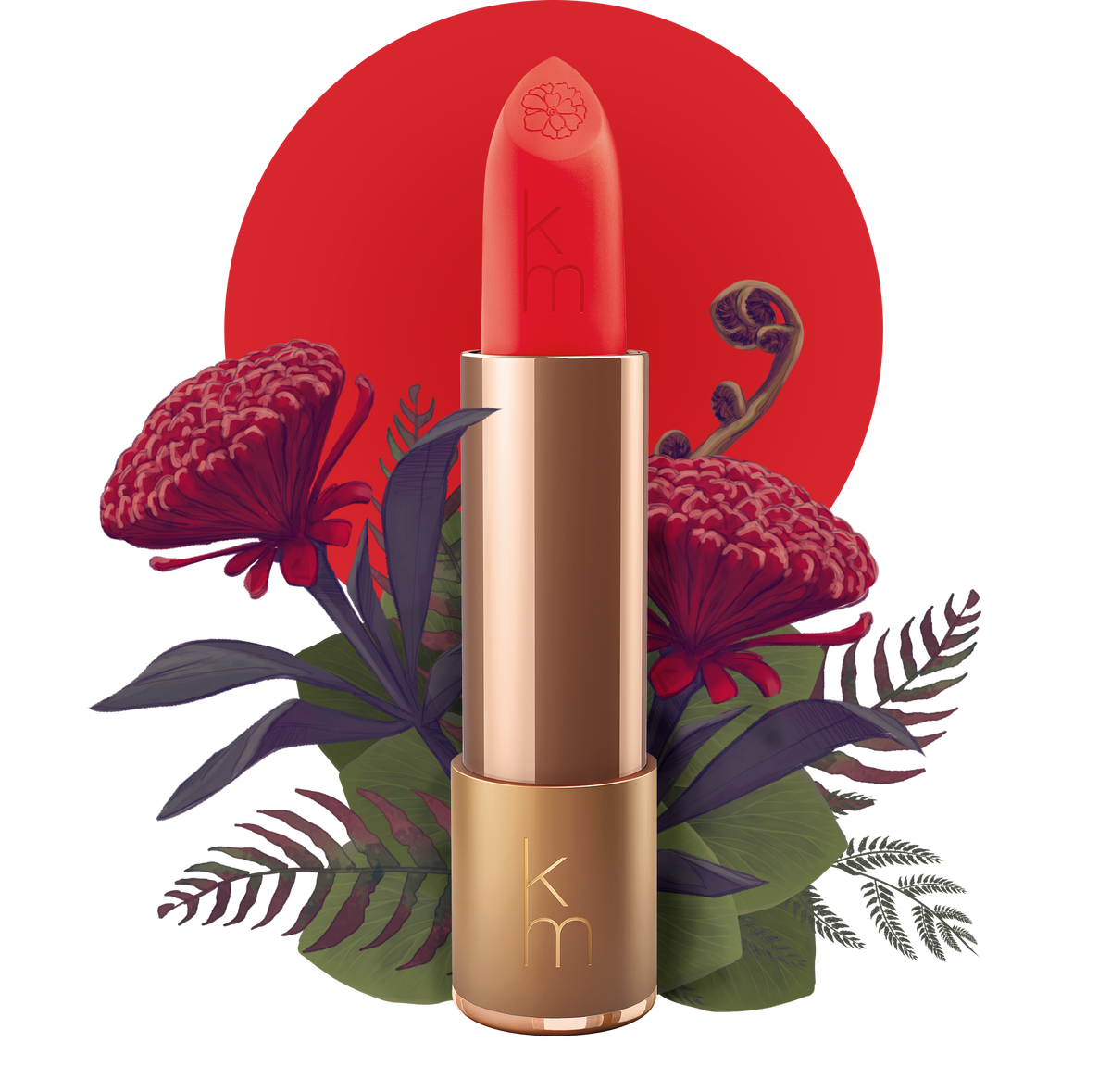 Best selling red lipstick 12 Rymba Rhythm - Natural Lipstick