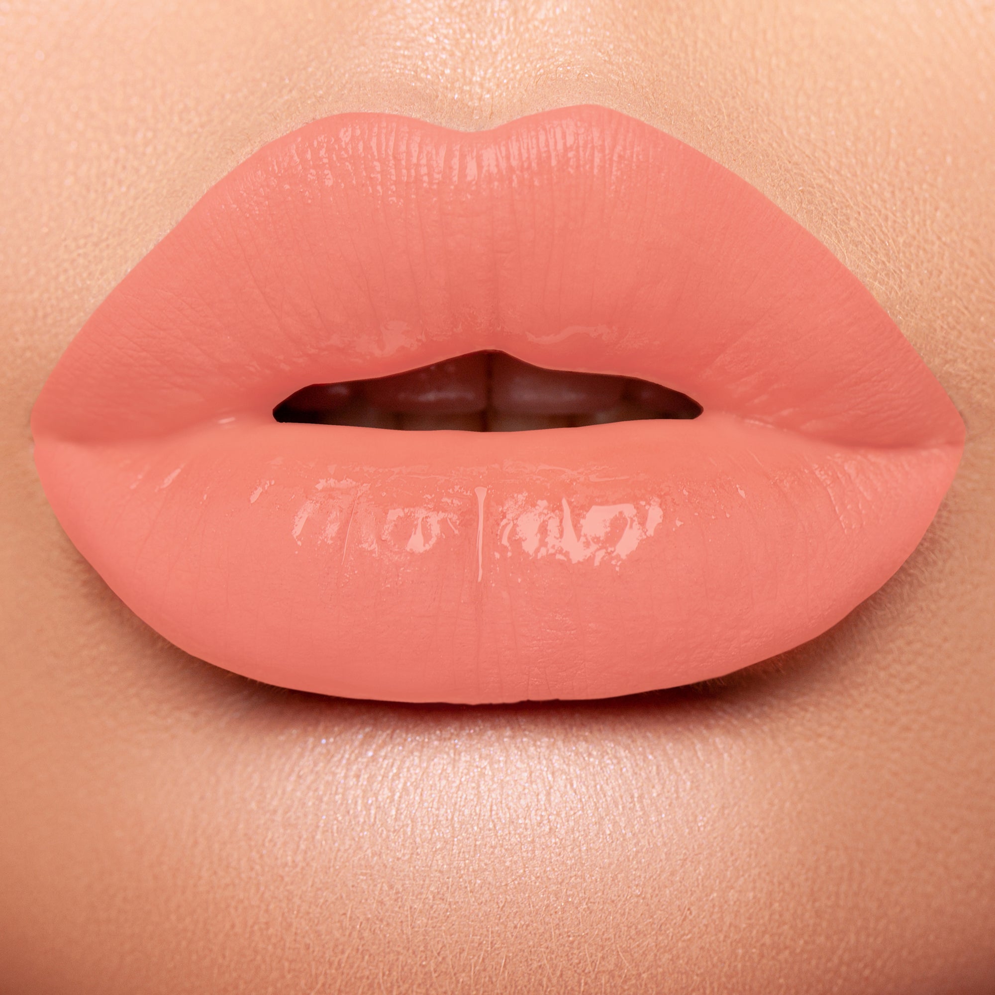 lips with pink peach natural lipsticks 